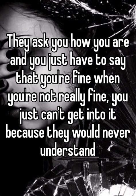 Mar 07, 2019 · when people are instructed to ask more questions, they are perceived as higher in responsiveness, an interpersonal construct that captures listening, understanding, validation and care, the. They ask you how you are and you just have to say that you ...