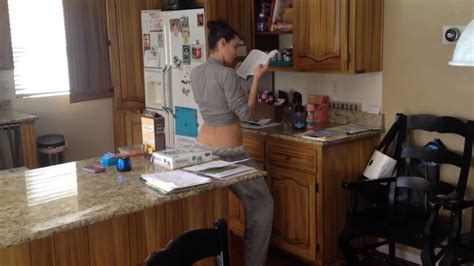 This clip happens to be in the kitchen while she looks up recipes! Caught my wife dancing in the kitchen - YouTube