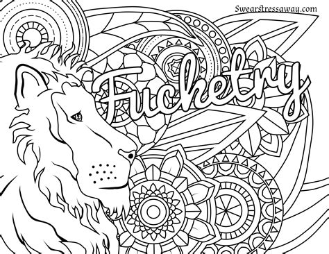 Swear word coloring pages easy. Fucketry - Swear Word Coloring Page - Adult Coloring Page ...