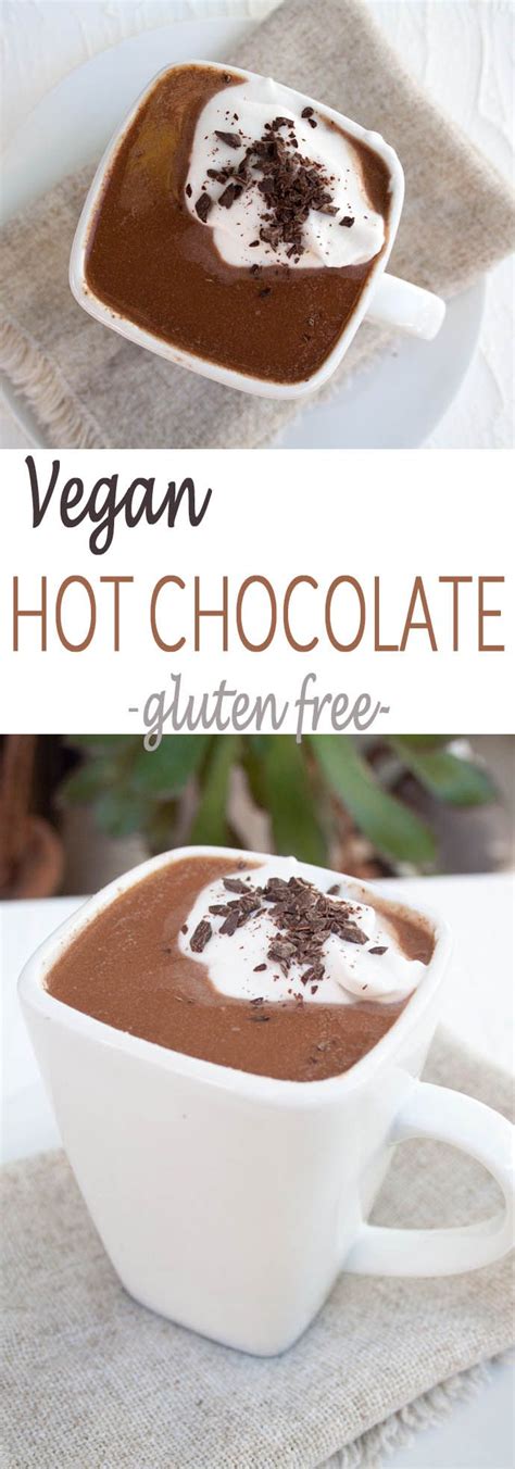 Dessert and nachos combined on one plate is probably the best idea since the telephone. Vegan Hot Chocolate (gluten free) - This sweet rich drink is made with dark chocolate and topped ...