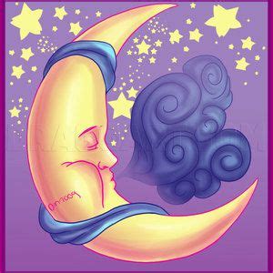 On the second row, draw a large tear drop that starts from the intersection of the previous petals, then draw one small tear drop on each side of it. How To Draw A Celestial Sun And Moon, Step by Step ...