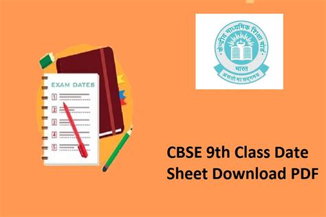 Cbse.nic.in 10th date sheet 2021 theory & practical: CBSE 9th Class Date Sheet 2021 CBSE Board Class 9 Time ...