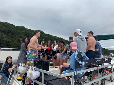 Take advantage of the quiet cove for kayaking, swimming, or just floating. Bachelorette bachelor party image by Lake Travis Yacht ...