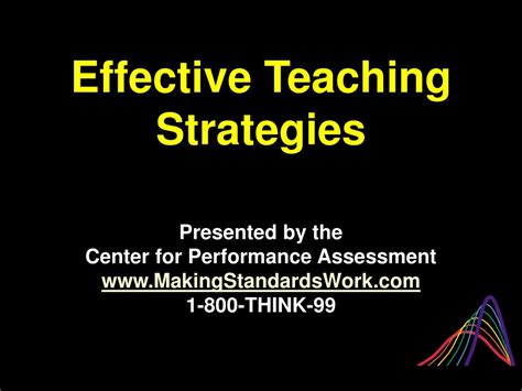 PPT - Effective Teaching Strategies PowerPoint Presentation, free ...