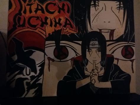 Manga zeichnungen zeichnung dunkelheit bilder fangirl naruto bilder gesichtsausdrücke itachi. Itachi Uchiha auf Leinwand mit Edding gezeichnet. (mit ...
