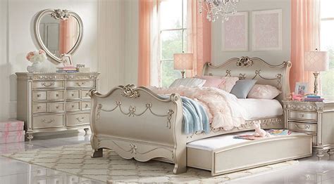 What would a princess bedroom be without a princess bed? Pin by Vicki Blake on Be Our Guest | Princess bedroom set ...