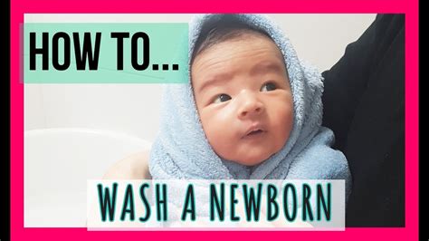 You can use a bathtub for your baby or give your baby a bath in the sink. How to bathe Newborn Baby [Half Korean & Half Hungarian ...