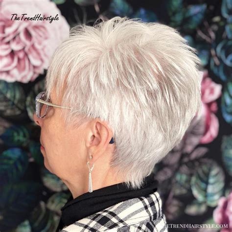 Suitable hairstyles for women aged over 60. Stark White Layered Crop - 20 Best Short Hairstyles and Haircuts for Women over 60 - The ...