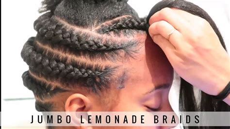 Lemonade braids hairstyles entail either cornrow or braids. JUMBO LEMONADE BRAIDS | TWIN LEYNEL | Fashion Style Nigeria