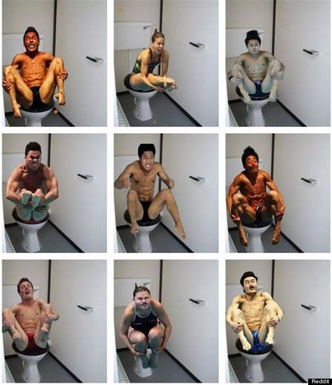 Origins in gymnastics training, changes in board height, greg louganis, american, chinese dominance, olympic history. olympic divers toilets- "Good form. Good execution. Oh ...