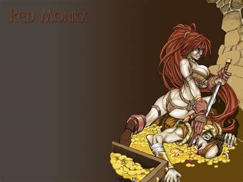 Has been modded into friday night funkin'. Red Monika by nimz on DeviantArt