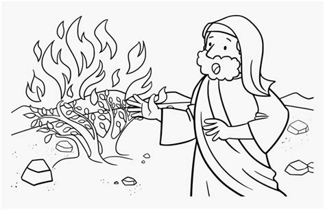 This printable coloring page illustrates moses before the burning bush. Bible, Moses, Ccx, Story, Storying, Old, God, Judaism ...