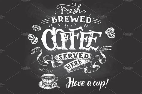 Vistaprint.com has been visited by 100k+ users in the past month Coffee Chalkboard Signs Set | Coffee art drawing, Coffee ...