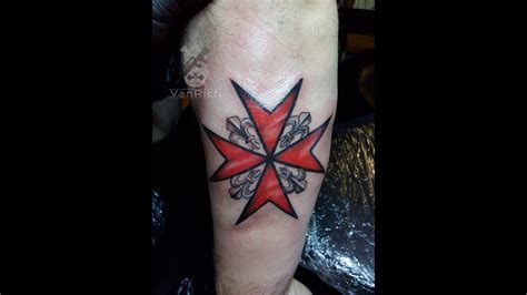 The jerusalem cross is a major symbol used in christianity, representing christ's command to spread the gospel around the world beginning in jerusalem. Crusader Cross Tattoo by VanRich - YouTube