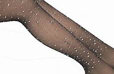 women stocking mesh pantyhose tights stockings rhinestone collant sexy