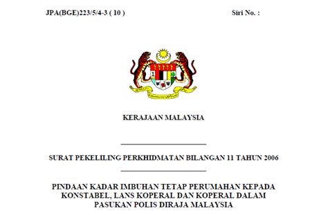 Kemudahan pinjaman komputer dan kenderaan. SPP Bil.11/2006 Pekeliling Pindaan Kadar Imbuhan Tetap ...