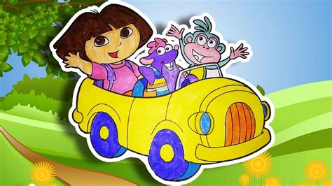 #doratheexplorer coloring pages for kids coloring and #learncolors dora and ica play play football. Coloring dora with boots|Dora The Explorer Coloring|dora ...