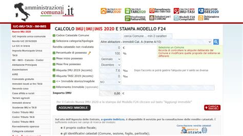 Per il calcolo imu, abbiamo bisogno della rendita catastale, che si può recuperare attraverso una visura catastale o in alcuni comuni direttamente online. Come calcolare e pagare online IMU 2020 - FASTWEB