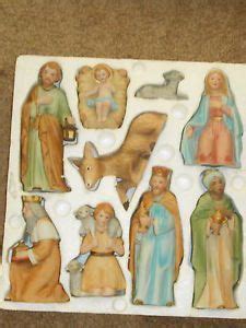 Homco home interiors 5603 nativity set christmas 9 piece with 5100 stable. Home Interiors Homco Vintage Boxed Large Christmas ...