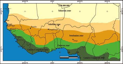 What vegetation zones are in west africa? Ecological zones of West Africa. | Download Scientific Diagram