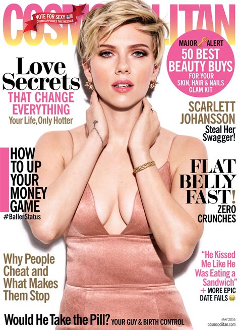 Why do you think you're so. Scarlett Johansson - Cosmopolitan Magazine US May 2016 ...