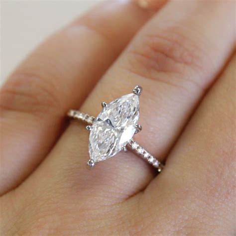 What happens is, you come in with a budget, and want to know how much you can blow on the rock. A distinctive marquise diamond makes a stunning statement ...