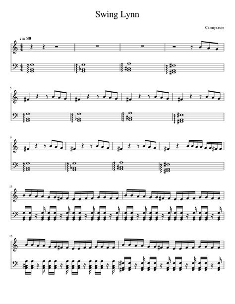 Sheet music sales from usa. swing lynn wip Sheet music for Piano (Solo) | Musescore.com