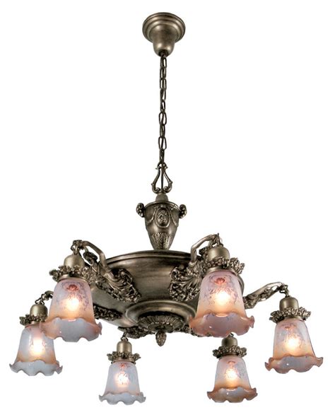 Only 3 available and it's in 15 people's carts. Vintage Hardware & Lighting - Figural Victorian Pan Light With Maidens (335-EPC-AC)