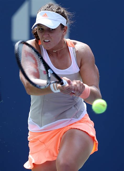 Laura robson of britain hits a return to camila giorgi of italy during their match. Laura Robson - 2013 US Open -10 | GotCeleb