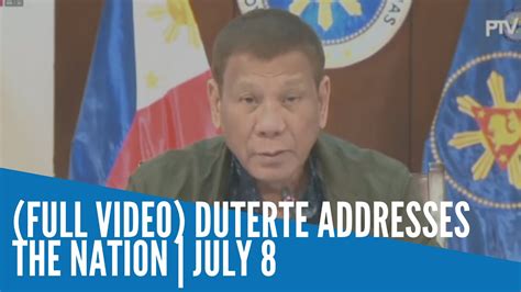 So once again i'm telling you the seriousness of the problem and that you must listen. Full Video Duterte Addresses The Nation May 28 - Cute766