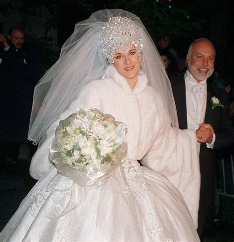 As we say goodbye to celine dion's husband and former. Los vestidos de novia de las famosas | Celine dion wedding, Celebrity wedding dresses, Celebrity ...
