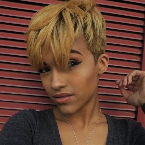 Dark blonde hair pixie cut. Blonde, Red, Brown, Ombre-ed and Highlighted Pixie Cuts ...