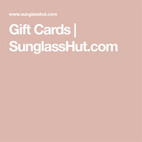 Check spelling or type a new query. Gift Cards | SunglassHut.com (With images) | Trending ...