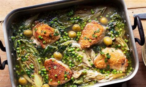 Gammon with broad beans, chicken with taleggio and. Nigel Slater's easy feelgood recipes for chicken and ...