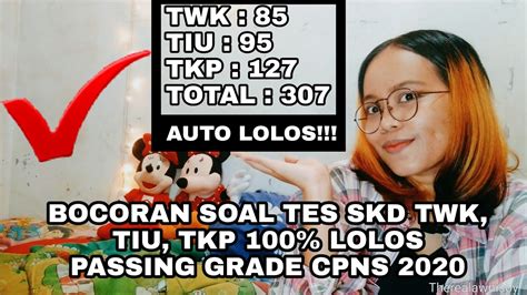 Contoh soal cpns 2020 dan pembahasannya. BOCORAN SOAL TES SKD TWK, TIU, TKP 100% LOLOS PASSING ...