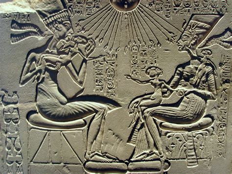 Michele mostarda edited italian subtitles for house altar depicting akhenaten, nefertiti and three daughters. File:Akhenaten, Nefertiti and their children.jpg - Wikipedia