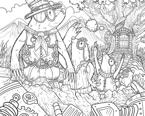 This option is good for easter since the bunny is holding an egg in one hand and a paint brush in the other. Mythological Creatures Coloring Pages Download | Free ...