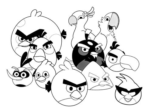 My kids love the angry birds game. Angry Bird Coloring Pages Pdf - Coloring Home