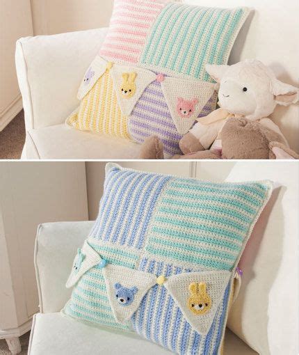 Pillows & bunting set, moon cloud star, kids baby room decor. Royal Welcome Baby Pillow. ☀CQ #crochet #bunting #baby | Crochet baby mobiles, Baby pillows ...