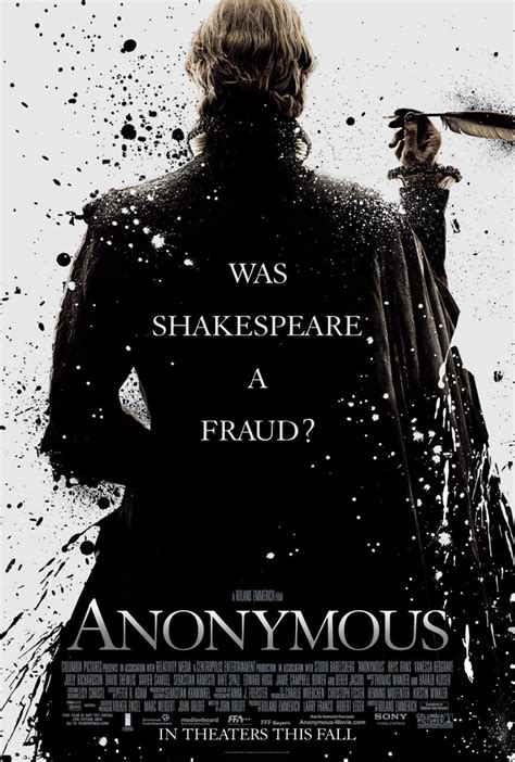 anonymous just isn't remotely convincing when it comes to getting us to wonder if any history. Anonymous | Filme Trailer