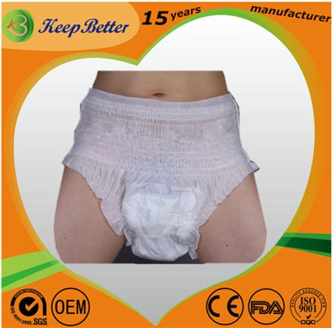 (you can cloth diaper at home, for example, and switch to disposables for overnight , daycare or when you're out and about.) China Overnight Disposable Adult Incontinence Pull up ...