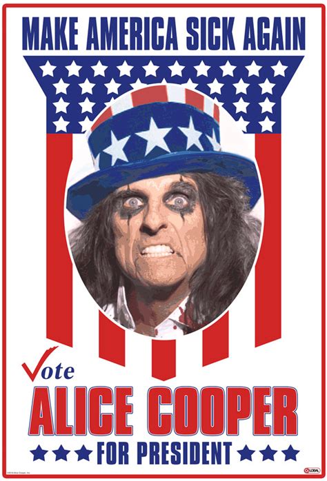 Ol' black eyes will also be on the road in the u.s. Alice Cooper