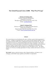 Read god laughed sources of jewish humor by hershey h. The Global Financial Crisis of 2008 - The Global Financial ...