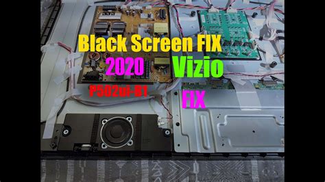 A black screen could just be a sign that the tv is turned off, although if it is producing sound then you know that's not the case. Vizio TV P502ui B1 No Back Light No Picture Black Screen ...