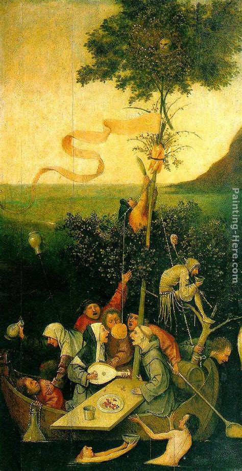The surviving painting is a fragment of a triptych that was cut into several parts. Hieronymus Bosch The Ship of Fools Painting 50% off ...