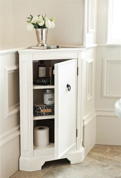 Vidaxl corner cabinet solid oak wood storage living room white/light wood. Bathroom Decorating Ideas | Small bathroom cabinets, Small ...