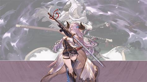 Over 40,000+ cool wallpapers to choose from. Granblue Fantasy Versus Narmaya Wallpaper | Cat with Monocle