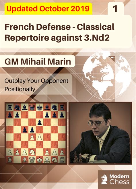 E4 other) which is usually in the top three of the most popular chess openings for the french defense chess opening starts with the following moves: French Defense - Classical Repertoire against 3.Nd2