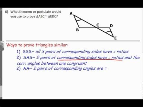 Maybe you would like to learn more about one of these? H-F Final Exam Review: Geometry Chapter 8.wmv - YouTube