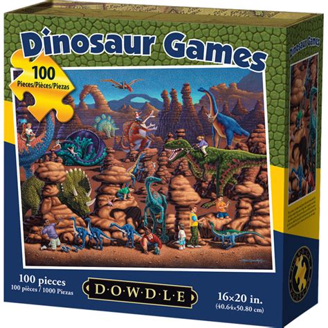 Dowdle Jigsaw Puzzle - Dinosaur Games - 100 Piece ...